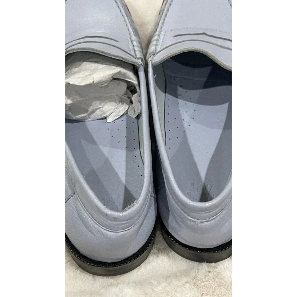 Maryam Nassir Zadeh Alan Loafers Light Blue Leather EU 44 US 10 Men’s